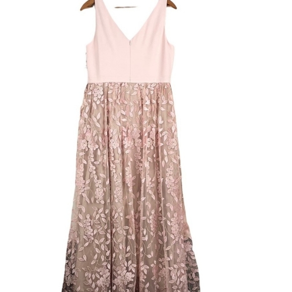 ADRIANNA PAPELL Embellished Tulle Dress - Picture 6 of 9